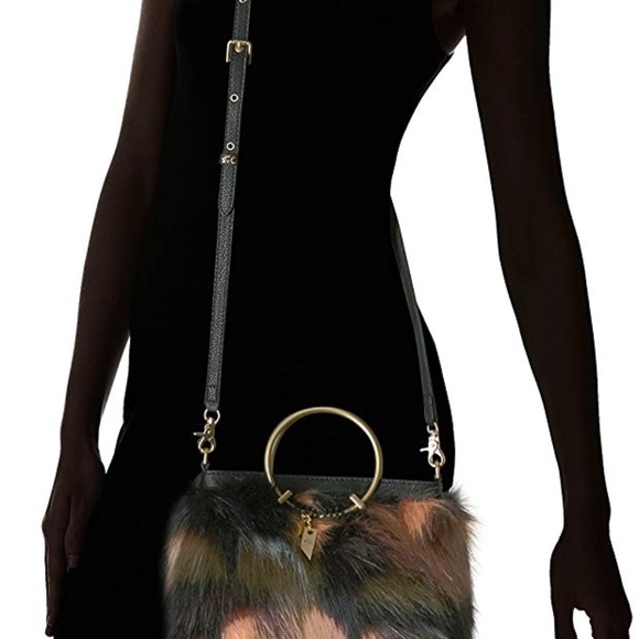 Foley & Corrina City Blooms Fur Ring Satchel - Picture 5 of 7